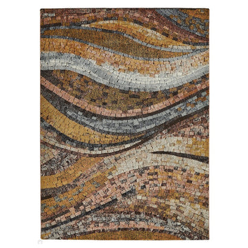 Amara AMA105 Modern Abstract Marbled Granite Stone High-Density Soft-Touch Polyester Bronze Rug-Concept Looms-Rug Love - The Most Loved Rug Store